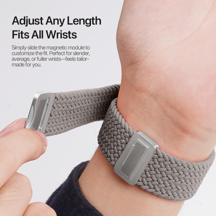 For Apple Watch 38 / 40 / 41 / S10 42mm DUX DUCIS Mixture Ultra Series Magnetic Buckle Nylon Braided Strap