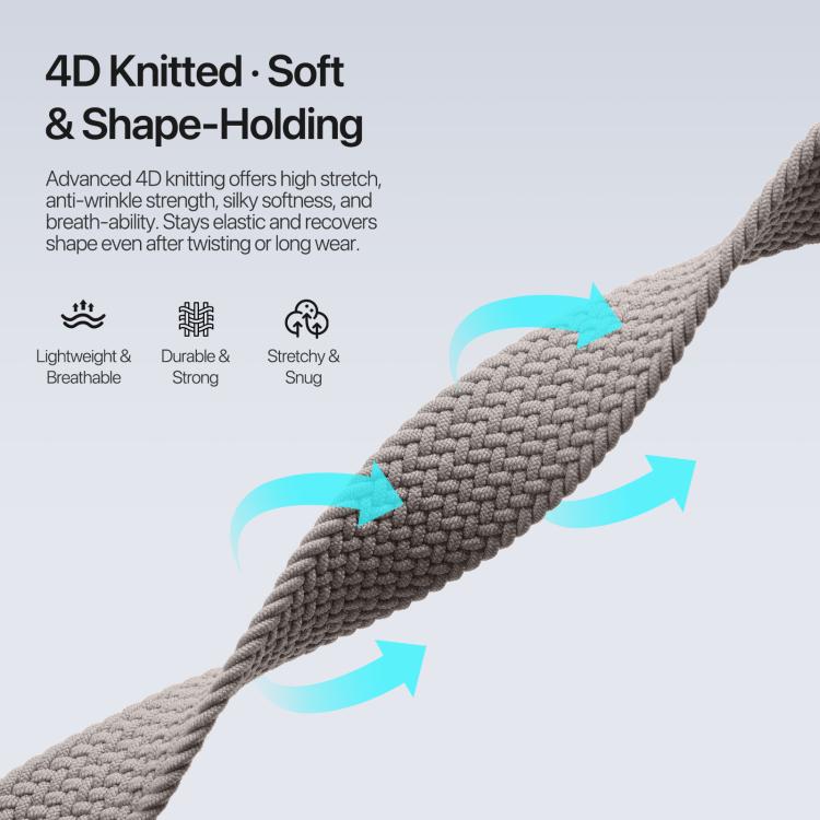 For Apple Watch 38 / 40 / 41 / S10 42mm DUX DUCIS Mixture Ultra Series Magnetic Buckle Nylon Braided Strap