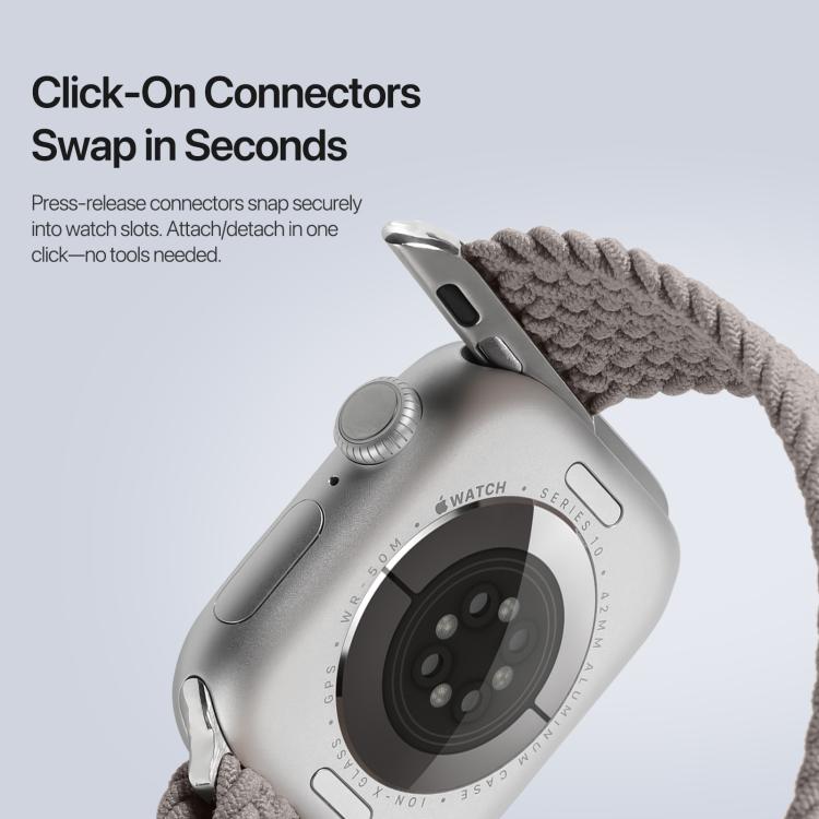 For Apple Watch 38 / 40 / 41 / S10 42mm DUX DUCIS Mixture Ultra Series Magnetic Buckle Nylon Braided Strap