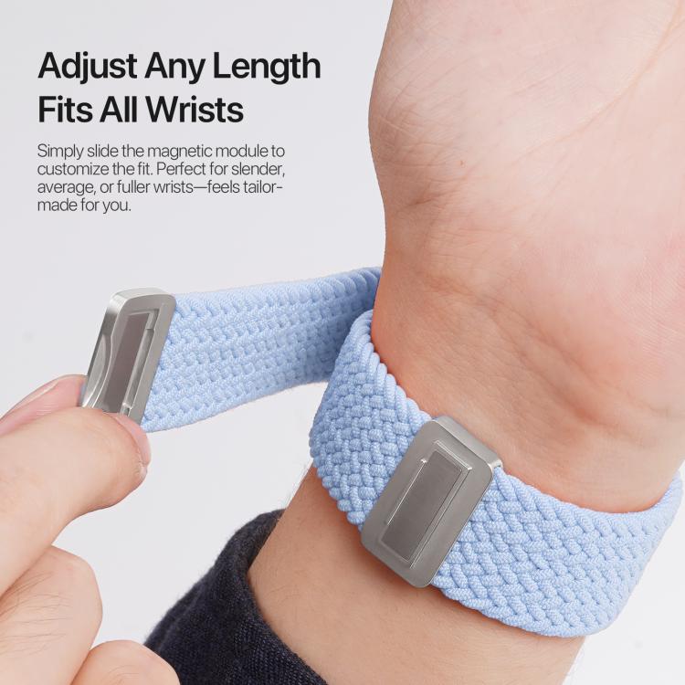 For Apple Watch 38 / 40 / 41 / S10 42mm DUX DUCIS Mixture Ultra Series Magnetic Buckle Nylon Braided Strap
