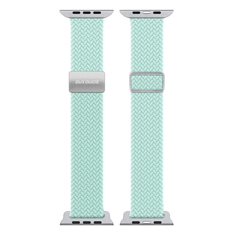 For Apple Watch 38 / 40 / 41 / S10 42mm DUX DUCIS Mixture Ultra Series Magnetic Buckle Nylon Braided Strap - Mint Green