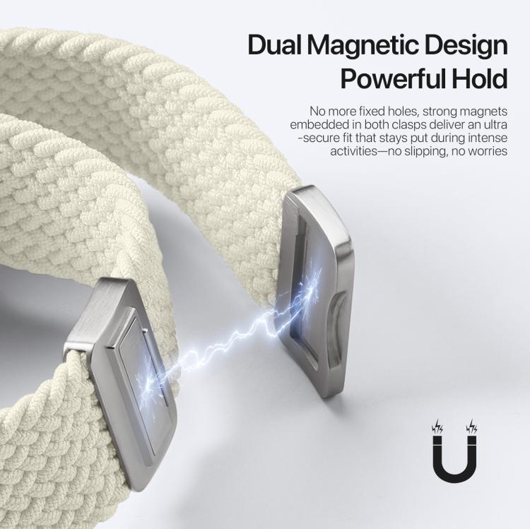 For Apple Watch 38 / 40 / 41 / S10 42mm DUX DUCIS Mixture Ultra Series Magnetic Buckle Nylon Braided Strap