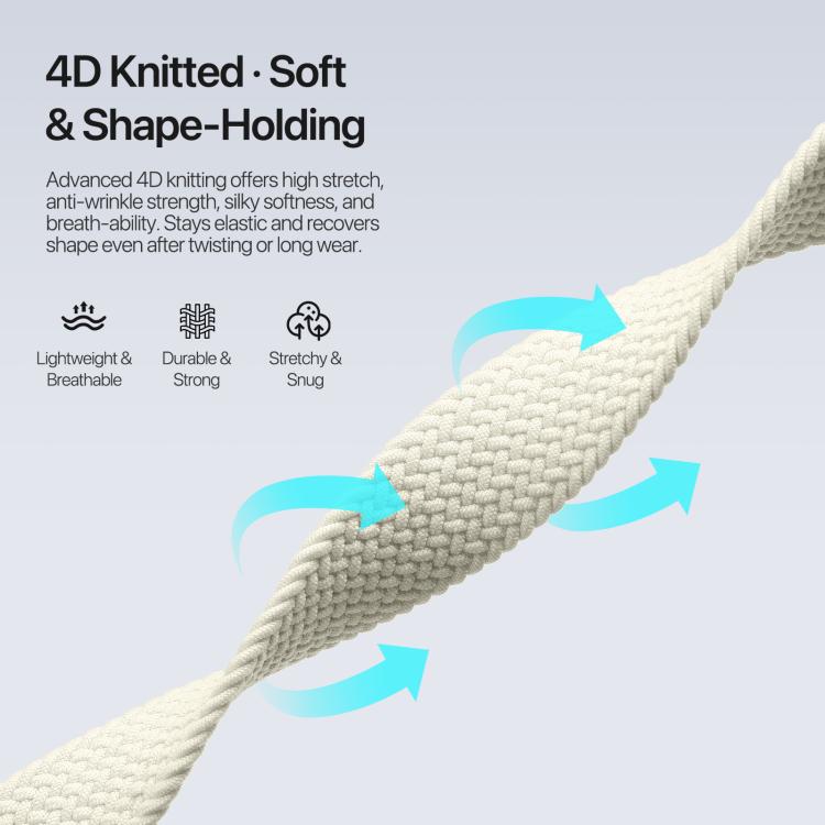 For Apple Watch 38 / 40 / 41 / S10 42mm DUX DUCIS Mixture Ultra Series Magnetic Buckle Nylon Braided Strap