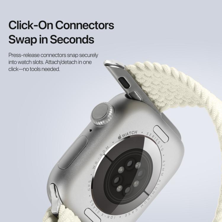 For Apple Watch 38 / 40 / 41 / S10 42mm DUX DUCIS Mixture Ultra Series Magnetic Buckle Nylon Braided Strap