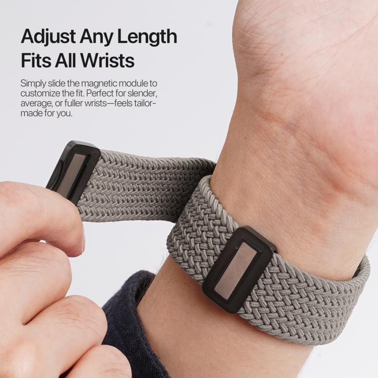 For Apple Watch 42 / 44 / 45 / 46 / 49mm DUX DUCIS Mixture Ultra Series Magnetic Buckle Nylon Braided Strap