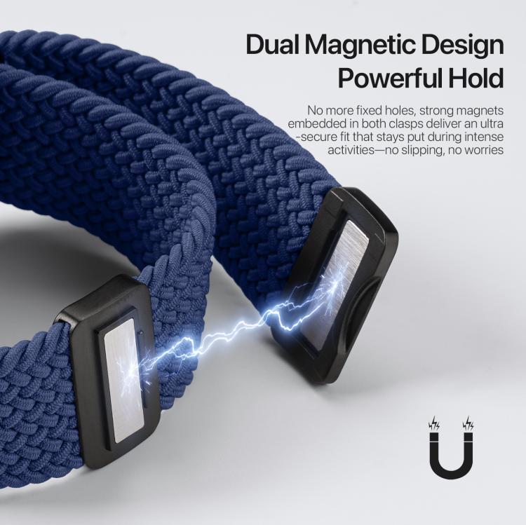 For Apple Watch 42 / 44 / 45 / 46 / 49mm DUX DUCIS Mixture Ultra Series Magnetic Buckle Nylon Braided Strap
