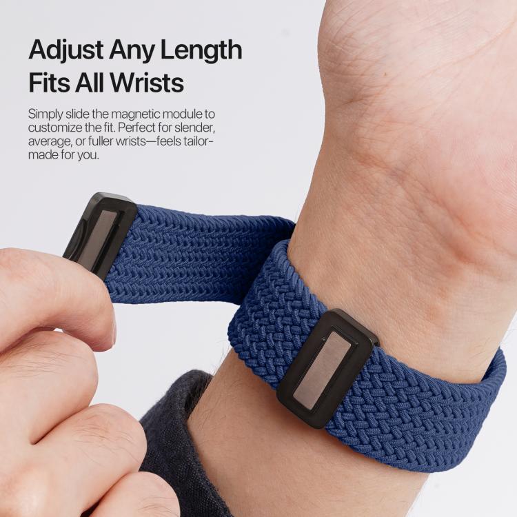 For Apple Watch 42 / 44 / 45 / 46 / 49mm DUX DUCIS Mixture Ultra Series Magnetic Buckle Nylon Braided Strap
