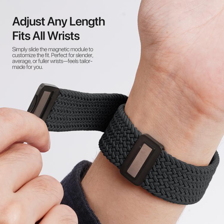 For Apple Watch 42 / 44 / 45 / 46 / 49mm DUX DUCIS Mixture Ultra Series Magnetic Buckle Nylon Braided Strap