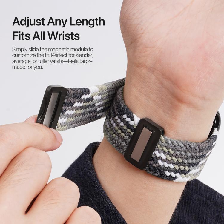 For Apple Watch 42 / 44 / 45 / 46 / 49mm DUX DUCIS Mixture Ultra Series Magnetic Buckle Nylon Braided Strap