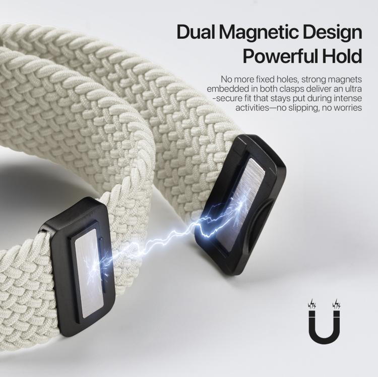 For Apple Watch 42 / 44 / 45 / 46 / 49mm DUX DUCIS Mixture Ultra Series Magnetic Buckle Nylon Braided Strap