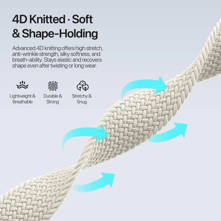For Apple Watch 42 / 44 / 45 / 46 / 49mm DUX DUCIS Mixture Ultra Series Magnetic Buckle Nylon Braided Strap