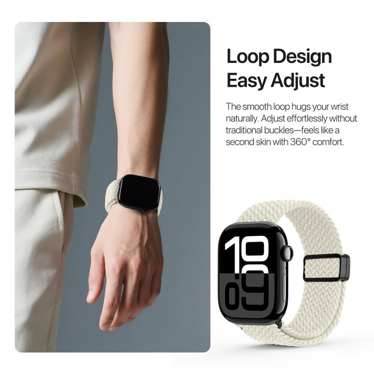 For Apple Watch 42 / 44 / 45 / 46 / 49mm DUX DUCIS Mixture Ultra Series Magnetic Buckle Nylon Braided Strap