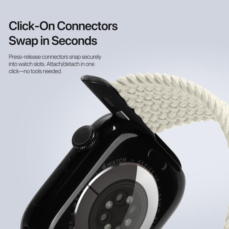 For Apple Watch 42 / 44 / 45 / 46 / 49mm DUX DUCIS Mixture Ultra Series Magnetic Buckle Nylon Braided Strap