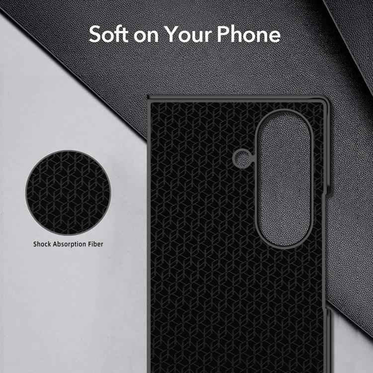 For Samsung Galaxy Z Fold7 5G Integrated Webbing Card Slot Litchi Skin Pasting Phone Case