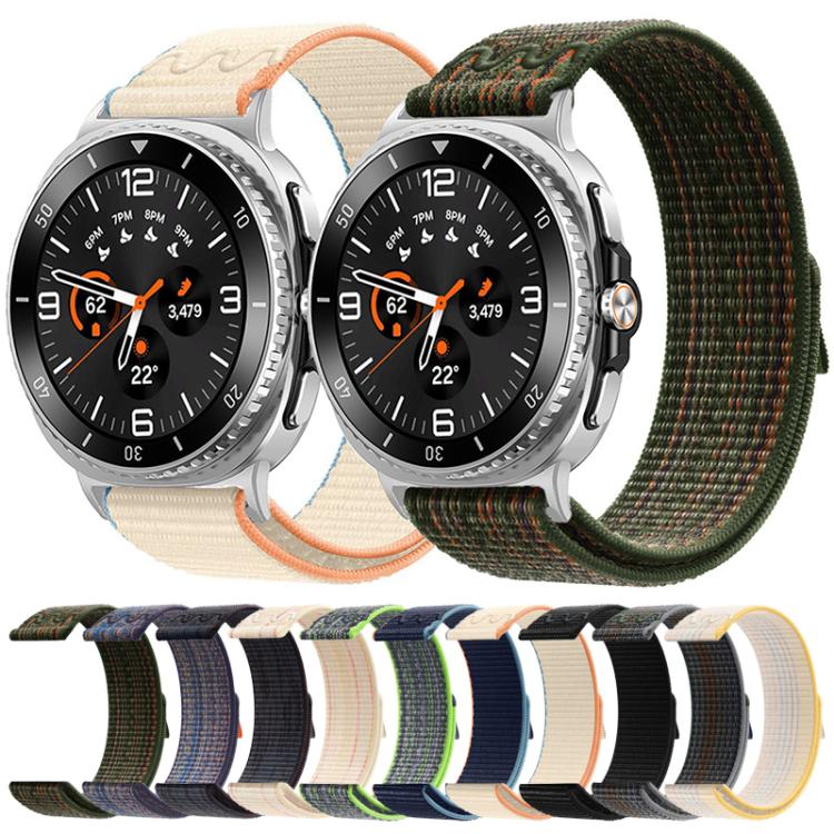 For Samsung Galaxy Watch8 / 8 Classic xDfind Nylon Hook and Loop Fastener Watch Band