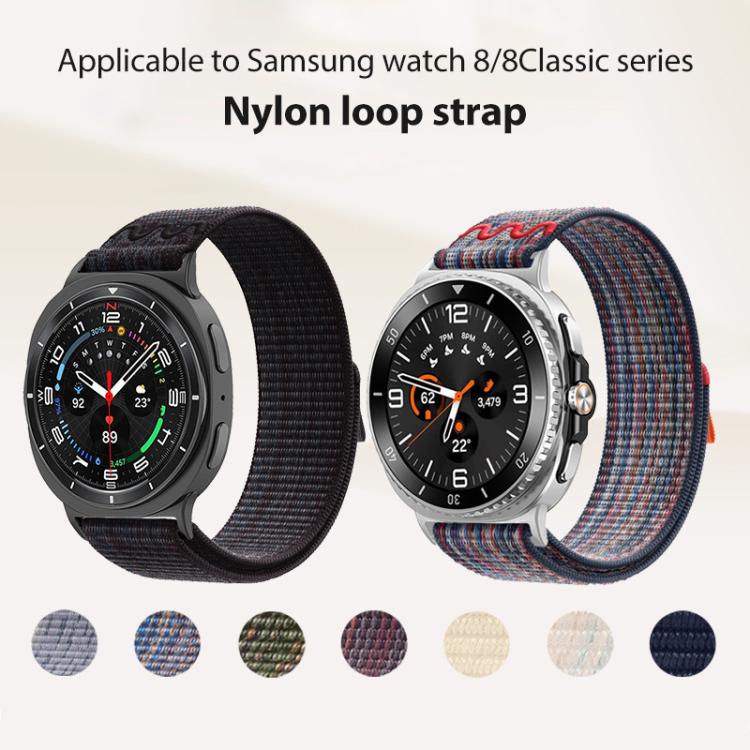 For Samsung Galaxy Watch8 / 8 Classic xDfind Nylon Hook and Loop Fastener Watch Band
