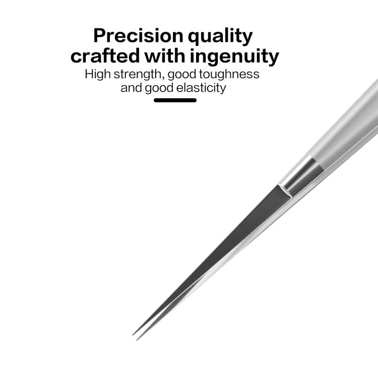 i2C NS Series Super Alloy High Precision Stainless Steel Super Hard Extra Tip Flying Wire Tweezers, Model:NS-04/02/03 Set