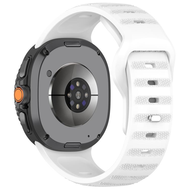 For Samsung Galaxy Watch Ultra/Ultra 2025 xDfind Round Dots Silver Stud Buckle Silicone Watch Band