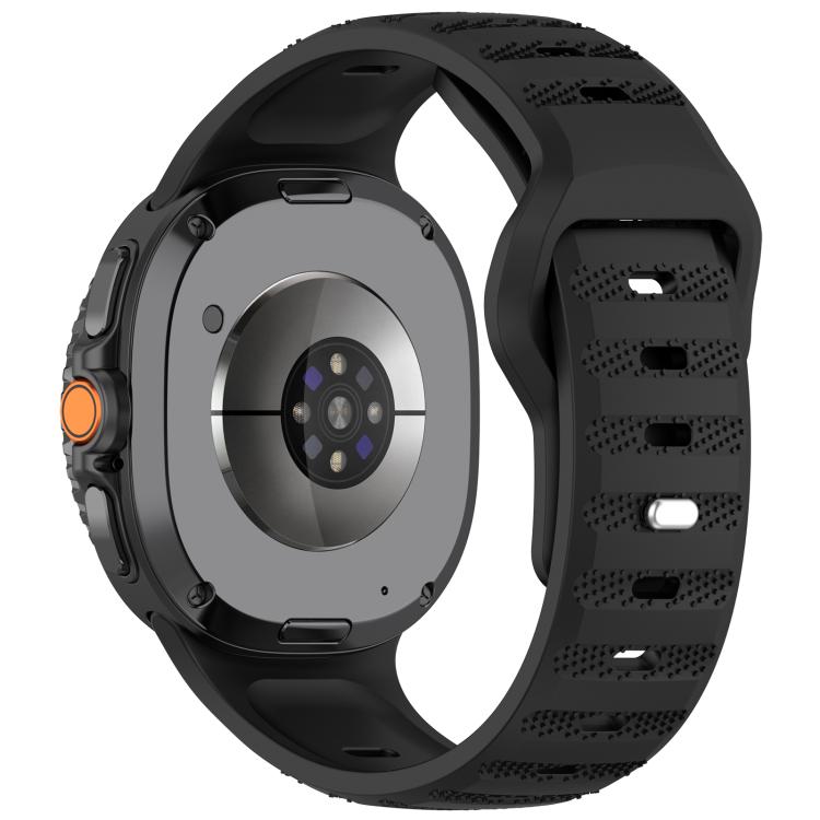 For Samsung Galaxy Watch Ultra/Ultra 2025 xDfind Round Dots Silver Stud Buckle Silicone Watch Band