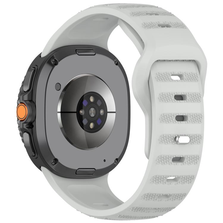 For Samsung Galaxy Watch Ultra/Ultra 2025 xDfind Round Dots Silver Stud Buckle Silicone Watch Band
