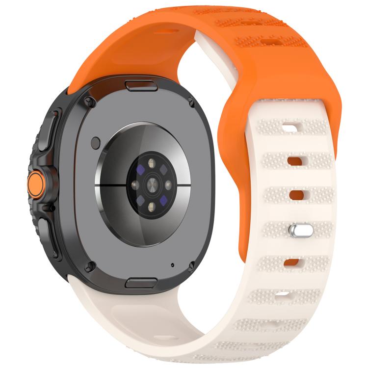 For Samsung Galaxy Watch Ultra/Ultra 2025 xDfind Round Dots Silver Stud Buckle Silicone Watch Band