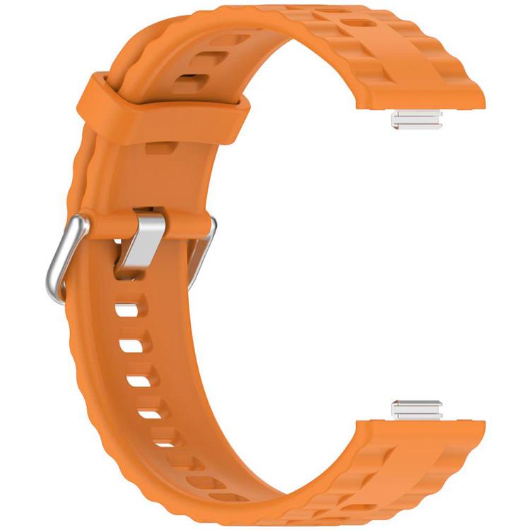 For Huawei Watch Fit4 Pro / Fit4 / Fit3 xDfind Silver Buckle Solid Color Silicone Watch Band