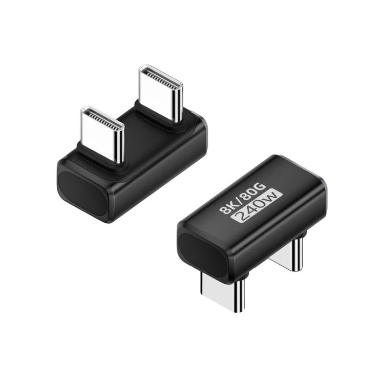 240W 80Gbps Type-C Full Function Adapter, Model:U-shaped Male to Male