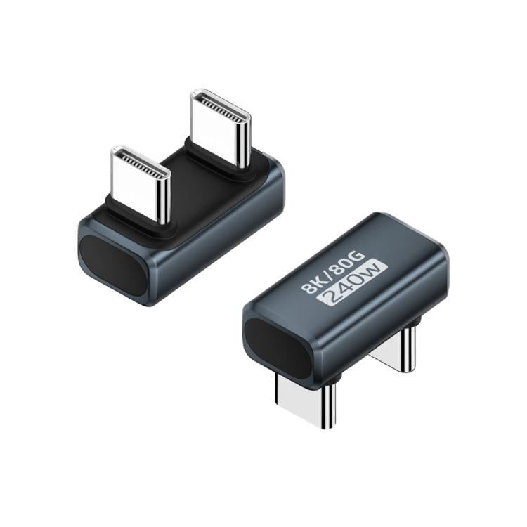 240W 80Gbps Type-C Full Function Adapter, Model:U-shaped Male to Male