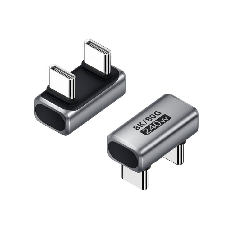 240W 80Gbps Type-C Full Function Adapter, Model:U-shaped Male to Male
