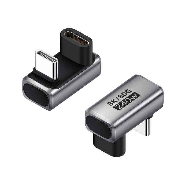 240W 80Gbps Type-C Full Function Adapter, Model:U-shaped Male to Female