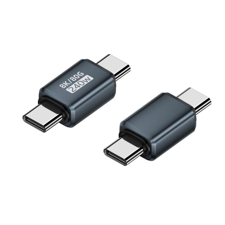 240W 80Gbps Type-C Full Function Adapter, Model:Straight Head Male to Male