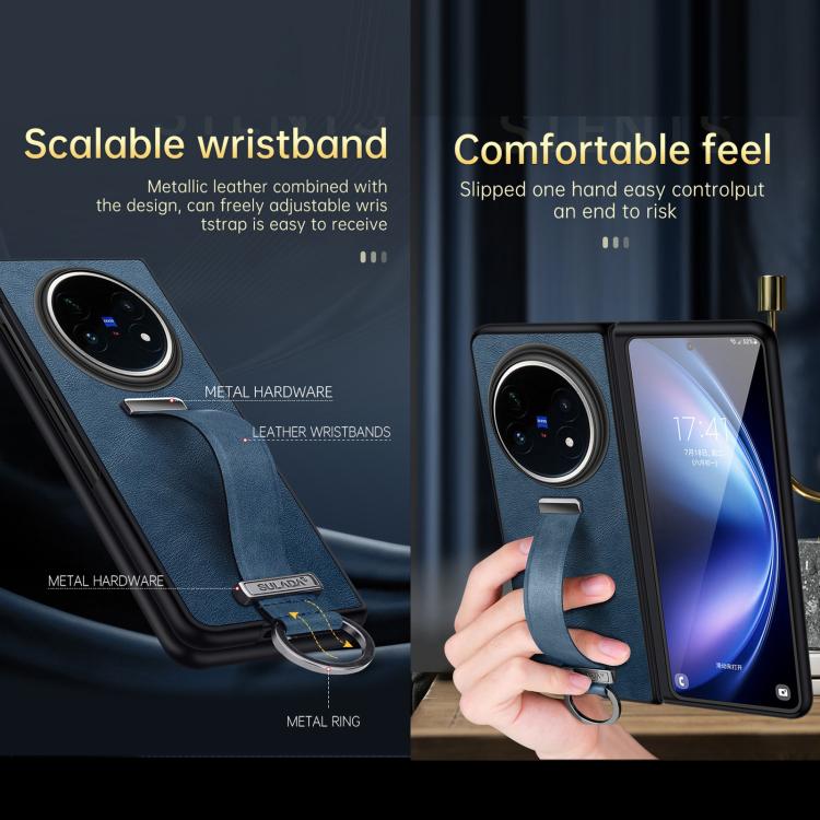 For vivo X Fold5 SULADA PC Hybrid Leather Texture Skin Feel Shockproof Phone Case