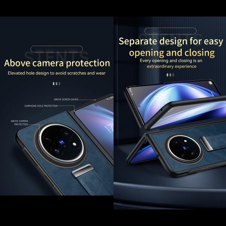 For vivo X Fold5 SULADA PC Hybrid Leather Texture Skin Feel Shockproof Phone Case