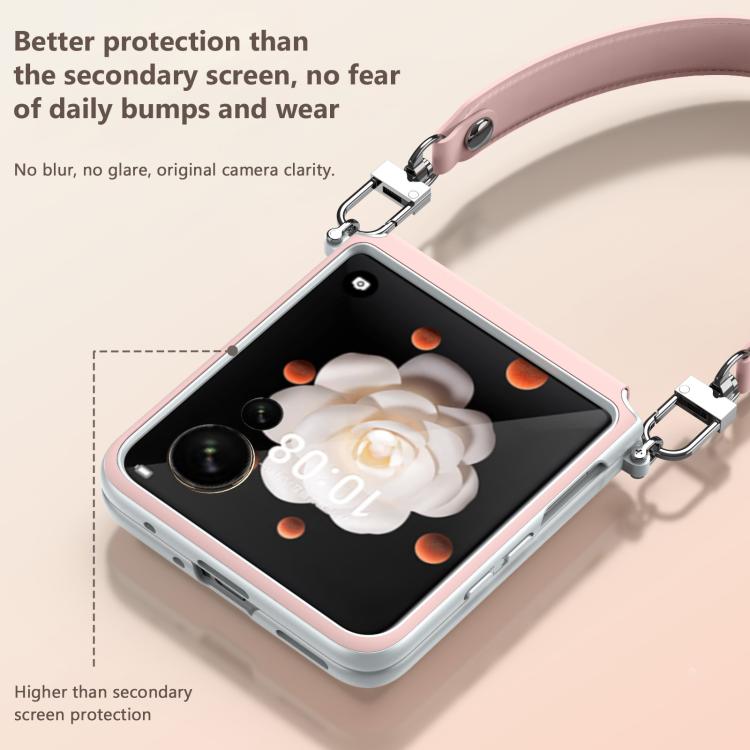 For Honor Magic V Flip SULADA Skin Feel Liquid Leather Shockproof Phone Case