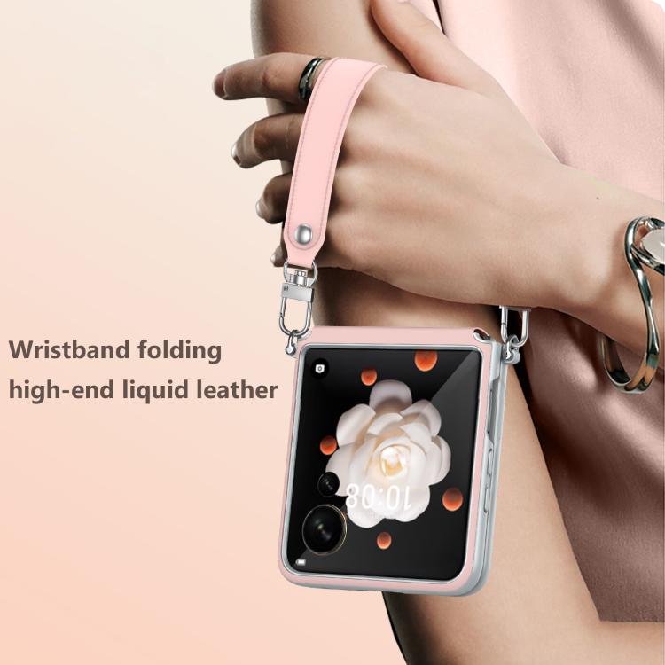 For Honor Magic V Flip SULADA Skin Feel Liquid Leather Shockproof Phone Case