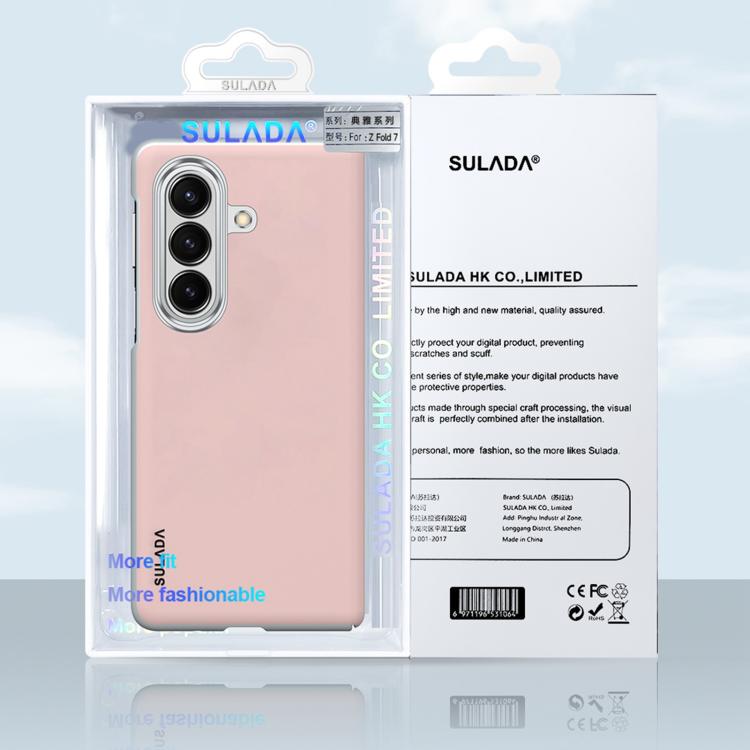 For Samsung Galaxy Z Fold7 5G SULADA Skin Feel Liquid Leather Shockproof Phone Case