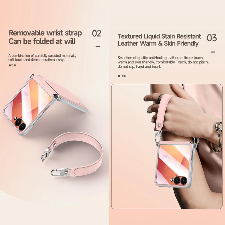 For Samsung Galaxy Z Flip7 5G SULADA Skin Feel Liquid Leather Shockproof Phone Case