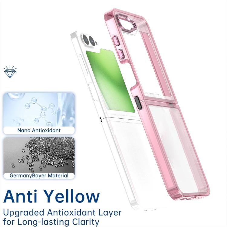 For Samsung Galaxy Z Flip6 / Flip7 FE Shine High Transparency Acrylic Phone Case
