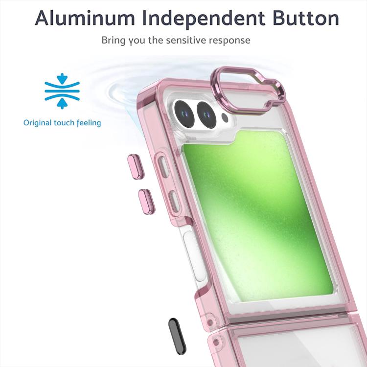 For Samsung Galaxy Z Flip6 / Flip7 FE Shine High Transparency Acrylic Phone Case