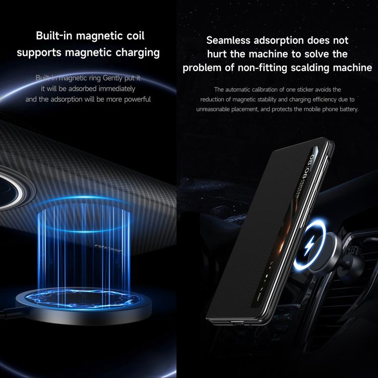 For vivo X Fold5 SULADA Kevlar 600D Texture Smart Window Leather Phone Case