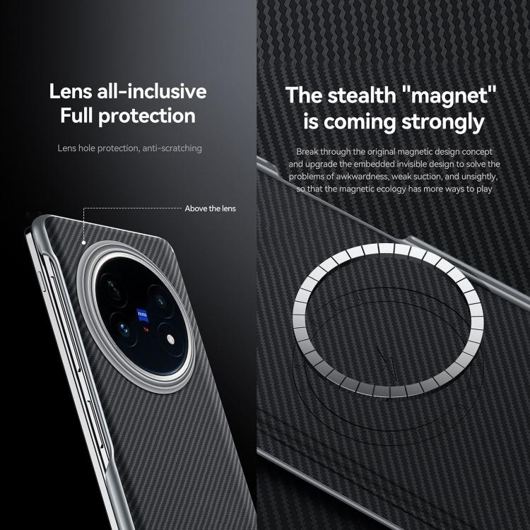 For vivo X Fold5 SULADA 600D Kevlar Texture PC Shockproof Phone Case