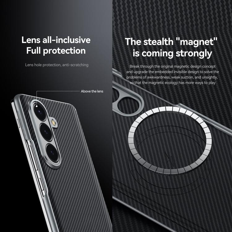 For Samsung Galaxy Z Fold7 5G SULADA 600D Kevlar Texture PC Shockproof Phone Case