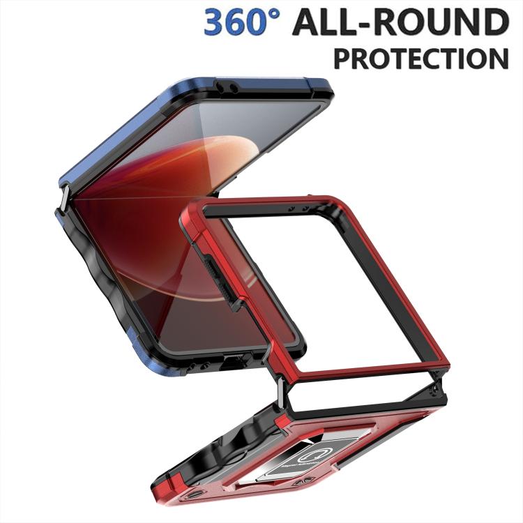 For Samsung Galaxy Z Flip7 Non-slip Shockproof Armor Phone Case with Ring Holder