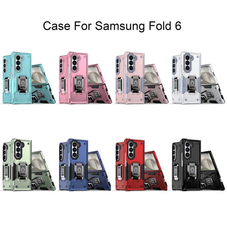 For Samsung Galaxy Z Fold6 Non-slip Shockproof Armor Phone Case with Ring Holder