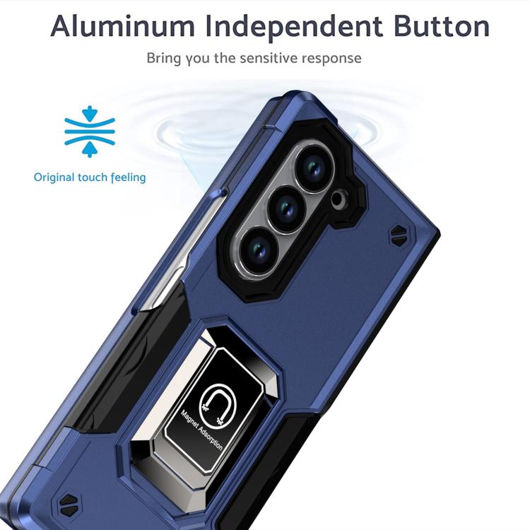For Samsung Galaxy Z Fold6 Non-slip Shockproof Armor Phone Case with Ring Holder