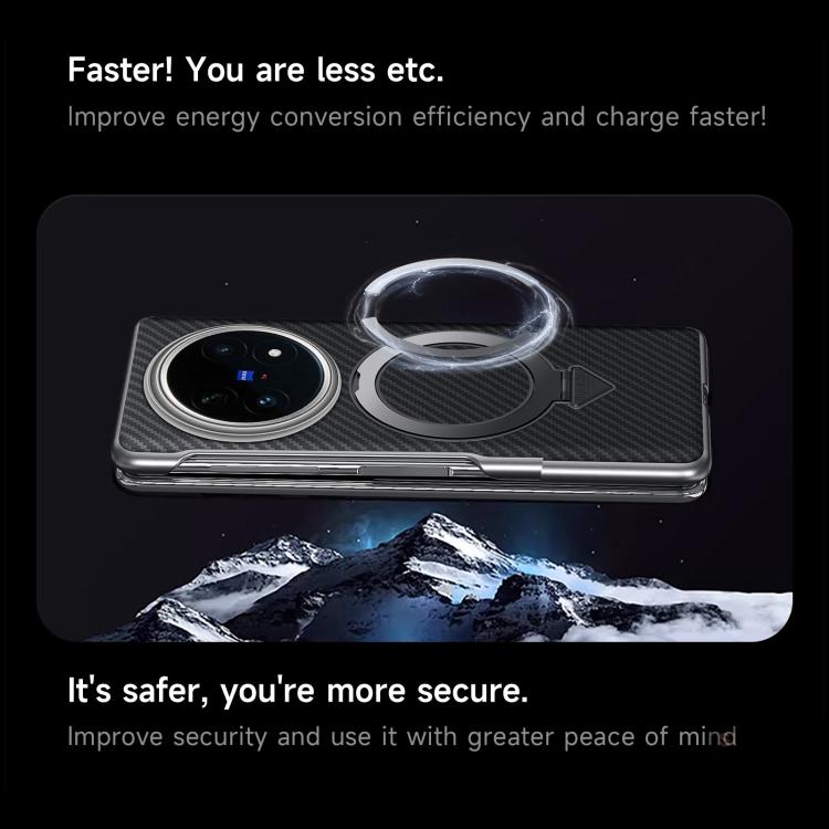 For vivo X Fold5 SULADA Kevlar Texture MagSafe Magnetic Holder Phone Case