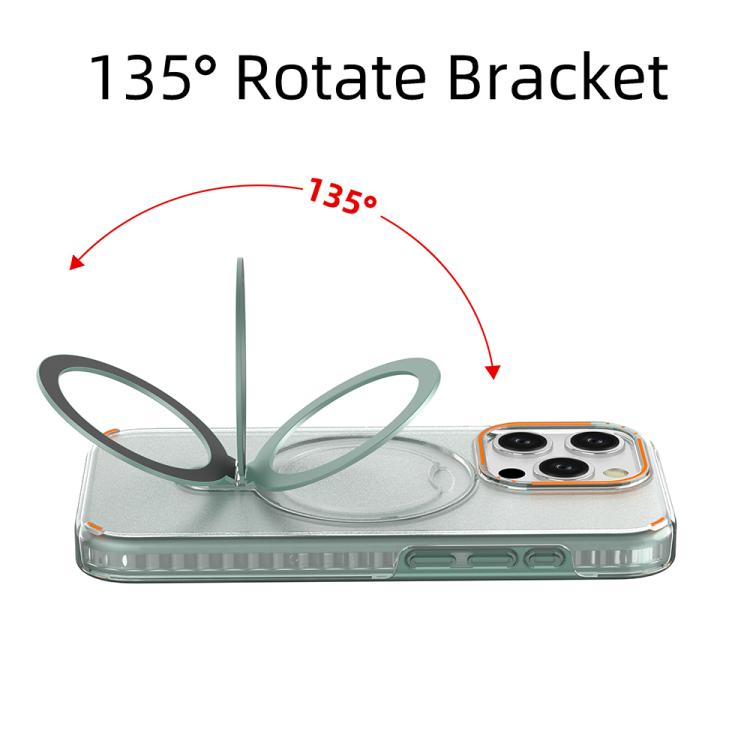 For iPhone 15 Pro Colorful 2 in 1 MagSafe Ring Holder Phone Case