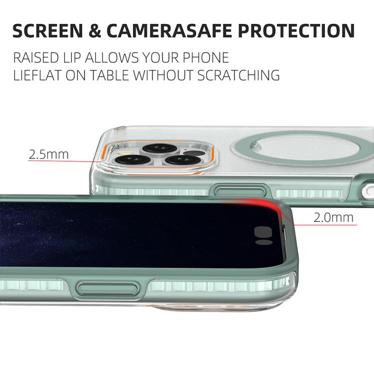 For iPhone 16 Pro Max Colorful 2 in 1 MagSafe Ring Holder Phone Case