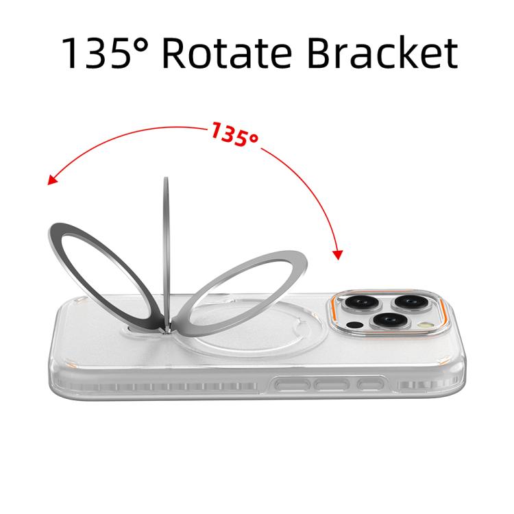 For iPhone 16 Pro Colorful 2 in 1 MagSafe Ring Holder Phone Case