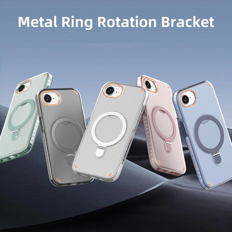 For iPhone 17e / 16e Colorful 2 in 1 MagSafe Ring Holder Phone Case